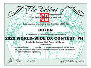 CQ WW DX Contest SSB 2022