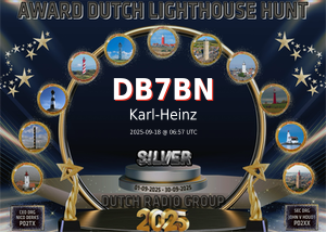 Dutch Lighthouse Hunt 2025 Award in Silver