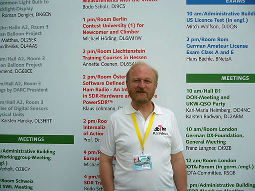 closer look at Karl-Heinz at the Ham Radio 2010