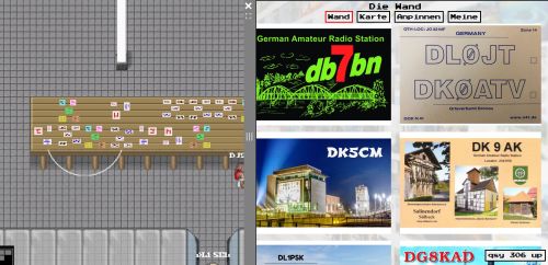 virtual QSL-Wall at Ham Radio World 2021