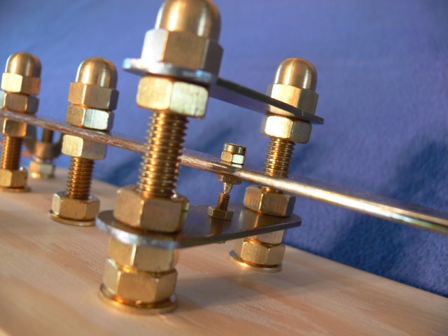 Brass Morse Key close up