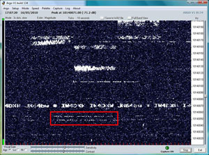 G4CWX receiving the QRSS beacon