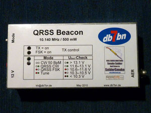 QRSS beacon in its case